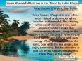 Seven Wonderful Beaches in the World by Salim Khoja PowerPoint PPT Presentation