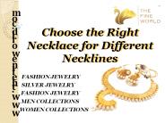 Choose the Right Necklace for Different Necklines
