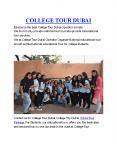College Tour Dubai | School Tour Package | College Trip Dubai PowerPoint PPT Presentation