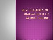 Key Features of Xiaomi Poco F2 Mobile Phone