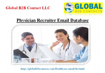 Physician Recruiter Email Database