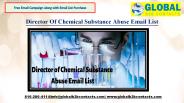 Director Of Chemical Substance Abuse Emai Leads