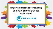 Recycle My Phone for Cash - Recell Cellular