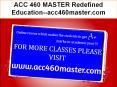 ACC 460 MASTER Redefined Education--acc460master.com PowerPoint PPT Presentation