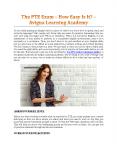 The PTE Exam – How Easy Is It? - Avigna Learning Academy PowerPoint PPT Presentation
