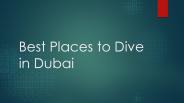 Best Places to Dive in Dubai