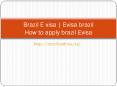 brazilevisa PowerPoint PPT Presentation
