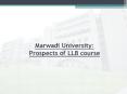 Marwadi University: Prospects of LLB Course PowerPoint PPT Presentation