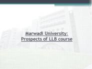 Marwadi University: Prospects of LLB Course