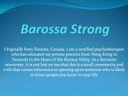 Barossa Anxiety Therapy-Barossa Strong