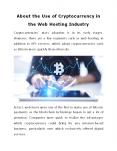 About the Use of Cryptocurrency in the Web Hosting Industry PowerPoint PPT Presentation