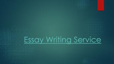 Essay Writing Service