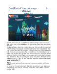 Best Part of Your Journey-Stopover In Istanbul PowerPoint PPT Presentation