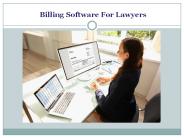 Web Based Billing Software For Lawyers