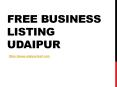 Free business listing Udaipur PowerPoint PPT Presentation