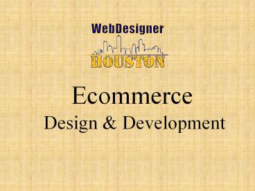 Ecommerce Services houston