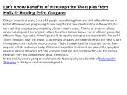 best naturopathy centre in gurgaon