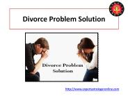 Divorce Problem Solution