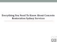 Need To Know About Concrete Restoration Services PowerPoint PPT Presentation