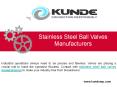 Stainless Steel Ball Valves Manufacturers PowerPoint PPT Presentation