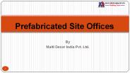 Prefabricated Site Offices