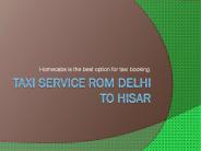 Taxi service from Delhi to Ambala