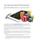 How to play online roulette wheel with real money? PowerPoint PPT Presentation
