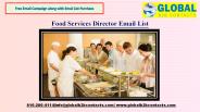 Food Services Director Email  Leads