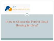 Find the Perfect Cloud Hosting Services