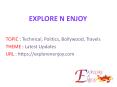 Explore N Enjoy - Platform of latest updates PowerPoint PPT Presentation