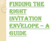 Efficient Tips for Wedding Invitation Envelopes