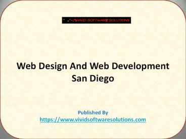Web Design And Web Development San Diego