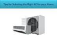 Tips for Selecting the Right AC for your Home PowerPoint PPT Presentation