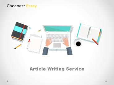 Article Writing Services