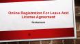 Online Leave and License | Leave and License Agreement Online - Renteement PowerPoint PPT Presentation