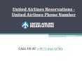 United Airlines Reservations - United Airlines Phone Number PowerPoint PPT Presentation