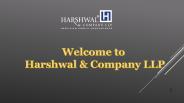 Financial Audit Services – Harshwal & Company LLP