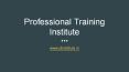 Professional Training Institute - Embedded Training in Bangalore PowerPoint PPT Presentation