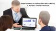 Important Factors To Consider Before Hiring A Personal Financial Adviser PowerPoint PPT Presentation