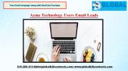 Acme Technology Users Email Leads