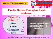Family Marital Therapists Email Addresses