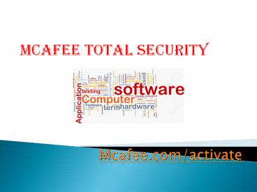 McAfee Activate  | McAfee Product