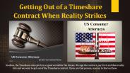 Getting Out of a Timeshare Contract When Reality Strikes