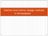 Fashion Design Institute in Ahmedabad