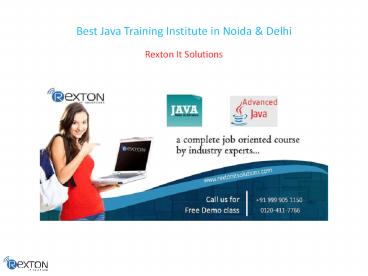 Best Java Training Institute in Noida & Delhi