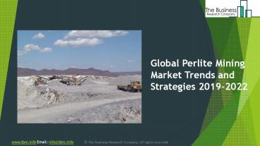 Perlite Mining Market Report 2019