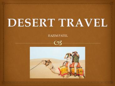 Desert Travel (1)