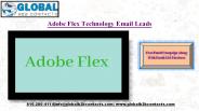 Adobe Flex Technology Email Leads