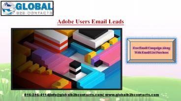Adobe Users Email Leads