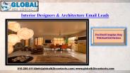 Interior Designers & Architecture Email Leads
